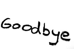the word good-bye written out