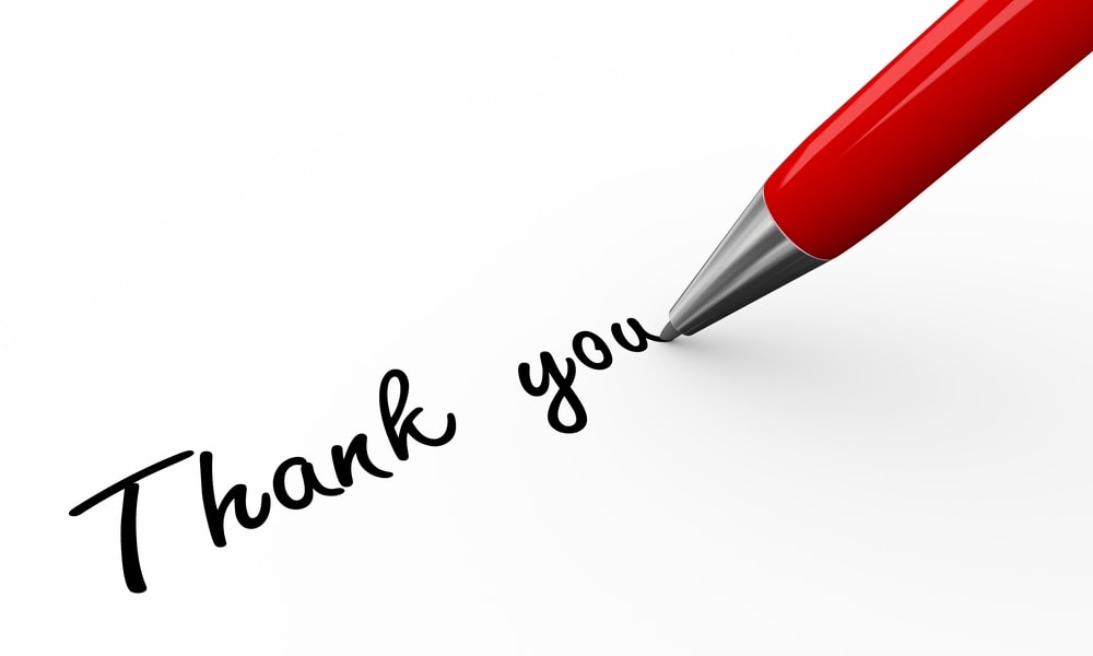 thank you note ispark