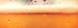 Top of a beer glass